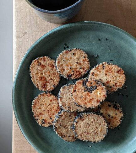 Organic Wholewheat Parmesan Cheddar Cookies
