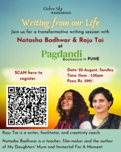 Read more about the article Creative writing session with Natasha Badhwar and Raju Tai