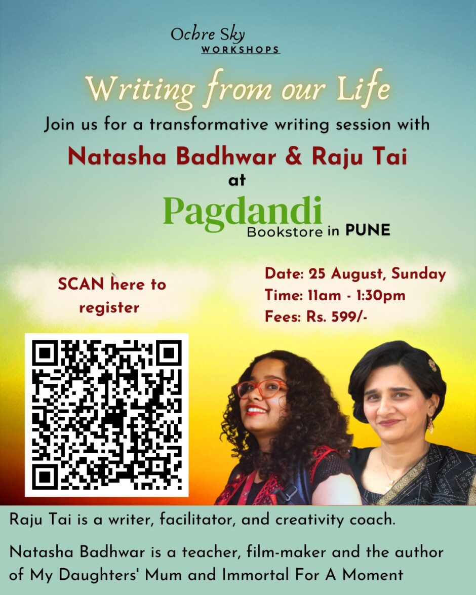 You are currently viewing Creative writing session with Natasha Badhwar and Raju Tai