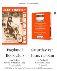 Read more about the article Pagdandi Book Club – The Elsewhereans by Jeet Thayil on 13th June 2026