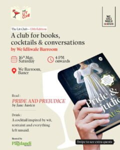 Read more about the article We Barroom The Lit Club – Pride and Prejudice by Jane Austen on 16th May 2026