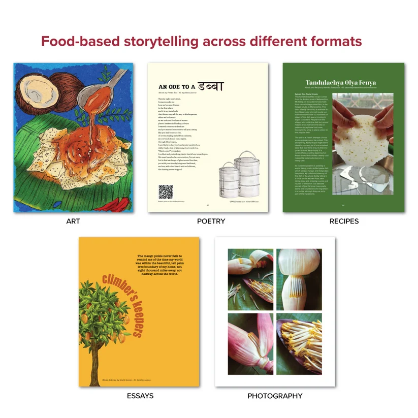 Memories on a Plate : Stories From 100 Indian Kitchens Around The Globe - Edited by Rohini Kejriwal, Designed by Shruti Taneja, Art by Shawn D'souza - Image 2