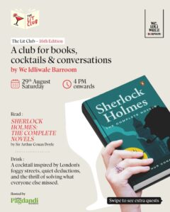 Read more about the article We Barroom The Lit Club – The Sherlock Holmes 4 Novels by Arthur Conan Doyle on 29th August 2026